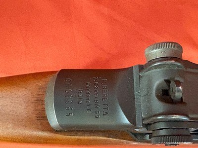 P. BERETTA BM 59 SEMI AUTO RIFLE BM59 ~ SER# 0000065 ~ CALIBER 7.62mm NATO - Image 8 of 21