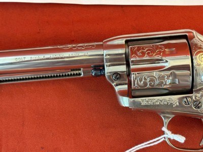 COLT SINGLE ACTION ARMY 2ND GEN 45LC ~ OLD DOMONION ENGRAVED ~ DICK CLARK HISTORY ~ - Image 3 of 24