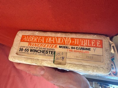 WINCHESTER MODEL 1894 ~ ALBERTA DIAMOND JUBILLE ~ LEVER ACTION RIFLE 38-55 - Image 17 of 17