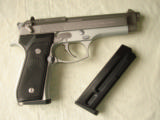 Bereta 9mm, model 92FS, Stainless Steel Satin-Finish, - 2 of 5