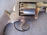 Cased, Engraved, Adams style Austrian Percussion Revolver - 6 of 18