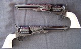 A cons. pair of 3rd gen. engraved, special order,
COLT 1861 navies - 2 of 20