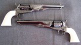 A cons. pair of 3rd gen. engraved, special order,
COLT 1861 navies - 1 of 20