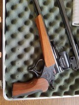 G1 Thompson Contender pistol with two 14" barrels, case, optics, and reloading dies - 2 of 6