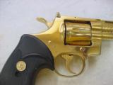 4333 Colt Python 357 mag 6 inch Gold plate engine turned - 8 of 12