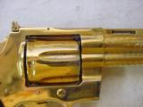 4333 Colt Python 357 mag 6 inch Gold plate engine turned - 9 of 12