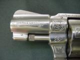 5003 Smith Wesson model 60 Nickel 38 spcl engraved - 2 of 12