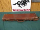 5930 Winchester ? leather leg of mutton gun case 28 inch barrels ok - 1 of 10