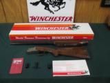 6104 Winchester 101 Pigeon XTR Lightweight 20 gauge 27 inch barrels, 4 winchokes,choke pouch, s ic m f,wrench,papers, game birds engraved on coin silv - 1 of 13