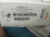 6129 Winchester Model 70 Super Grade 270 caliber 24 inch barrel NEW IN BOX pre 64 mauser claw extractor, AA+Fancy walnut, Leupold 3x9 scope, hard case - 2 of 13