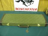 6169 Winchester 101 or 23 or other shotgun case, luggage style 1971-1987 99% condition, leather trim, will take 28 inch barrels - 1 of 4