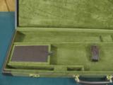 6169 Winchester 101 or 23 or other shotgun case, luggage style 1971-1987 99% condition, leather trim, will take 28 inch barrels - 2 of 4