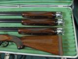 6238 Winchester 101 20 gauge,28 gauge, 410 gauge, skeet/skeet, 98++% with 3 barrel hard case, 28 inch barrels, very excellent condition,tiger striped- 6 of 12