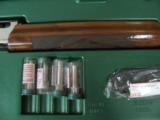 6251 Remington 1100 Premier Sporting 410 gauge 27 inch barrels, 5 chokes, extra pad, plug, 97-98% condition,silver receiver with GOLD CLAYS AND BANNER - 6 of 10
