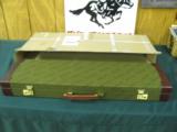 6332 Winchester 101 or 23 case, leather trim keys, shipping box, NEW OLD STOCK, WILL TAKE 28 INCH BARRELS, NONE FINER - 1 of 7