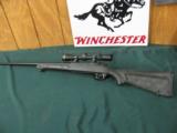 6353 Ruger M 77 Mark II 338 Win Mag 25 inch sporter barrell black composite stock, Leupold scope 2.5 x 8 x 36 95% condition, ready to go. - 1 of 9