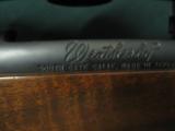 6354 Weatherby Mark V 378 Weatherby Mag, 28 inch barrel/brake, AA++Tiger striped Walnut, Rosewood caps, Kickeze pad lop 13 3/4, fluted bolt,early Japa - 3 of 12
