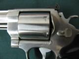 6355 Smith Wesson 629-244 mag 6 inch barrel stainless steel 98% condition, Pachmayr presentation grips,adjustable rear site - 4 of 9