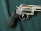 6357 Smith Wesson PERFORMANCE CENTER, 460 XVR 460 caliber 12 inch barrel, stainless steel, no ring marks, 99% condition, adjustable rear site,picatinn - 9 of 9