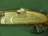6523 Beretta S03 12 gauge 28 inch barrels mod/full, STRAIGHT GRIP, sideplates, rose and scroll engraving, checkered butt, double triggers, ejectors, v - 2 of 12