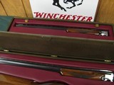 6549 Winchester 101 SKEET SET AS NEW IN WINCHESTER CASE, 20 gauge, 28 gauge, 410 gauge, 28 inch barrels,skeet chokes, 2 brass beads, Winchester butt p - 4 of 14