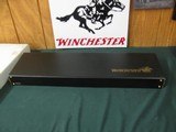 6647 Winchester Case for mode 101 or 23, will take 32 inch barrels, keys, and original box from Italy in which this black case with GOLD WINCHESTER or - 1 of 3