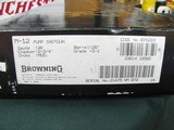6655 Browning Model 12 28 gauge 26 inch barrels, mod fixed choke, Grade I, pump action, vent rib. never assembled, butt plate, all papers and booklets - 2 of 12