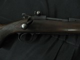 6671 Winchester model 70 22 hornet, 24 inch barrels, Redfield peep site, 2 side taps, steel butt plate,1938 mfg s/n1317x, bore brite/shiny - 11 of 13