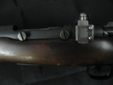 6671 Winchester model 70 22 hornet, 24 inch barrels, Redfield peep site, 2 side taps, steel butt plate,1938 mfg s/n1317x, bore brite/shiny - 6 of 13