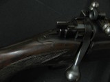 6671 Winchester model 70 22 hornet, 24 inch barrels, Redfield peep site, 2 side taps, steel butt plate,1938 mfg s/n1317x, bore brite/shiny - 9 of 13