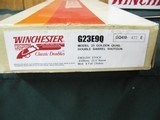 6714 Winchester 23 Golden Quail 410 gauge 26 inch barrels 3 inch chambers, mod/full, solid rib, STRAIGHT GRIP, Winchester butt pad, ejectors, beaverta - 2 of 16