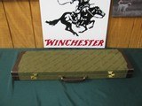 6739 Winchester 101 or model 23 case, leather trim, keys, compartment for chokes,etc, 90% condition, will take 28 inch barrels. - 8 of 8