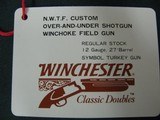 6763 Winchester 101 NATIONAL WILD TURKEY FOUNDATION CASE, will take 28.5 inc barrels, keys, HANG TAG CORRECT FOR NWTF, brochure, leather trim 98% cond - 7 of 7
