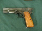 6781 Browning High Power 9mm , all original,,,NOT A A MARK ON IT--MINT ! Browning pouch....perfect wood grips, no marks on magazine, mfg 1968. say no - 2 of 10