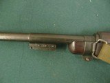 6798 U S CARBINE M1, wwII circa, canvas strap, Williams rear peep site, steel butt plate, 1full box of ammo and 1 2/3 full, pitted receiver - 5 of 12