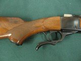 6832 Ruger #1 7x57 rifle,lever action, appears unfired, Ruger butt pad, nice grain walnut stock ,Mannlicher, V notch site, as new, 99% condition. - 7 of 12