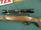 6842 Winchester model 70 FEATHERWEIGHT 243 cal 22 inch barrel Redfield 3x9 scope, 99% condition, Winchester butt pad, metal floor plate, shot little, - 3 of 11