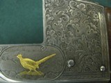 6847 Ithaca 5 E trap gun,12gauge, 30 inch barrel, gold gold Pheasant gold Snipe, Michellini engraved(he did the "fat" birds) 99% con - 7 of 15