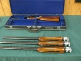 6832 Winchester 101 field skeet set 20, 28, 410, 28 inch barrels, case in the correct case, butt plate,and extra pad included. vent rib , single trigg - 12 of 14