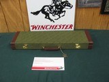 6858 Winchester 23 Pigeon XTR 20 gauge 28 inch barrels mod/full, beavertail, vent rib round knob ejectors, coins silver rose and scroll engraved recei - 1 of 13