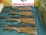 6882 Winchester Model 23 Classic 4 gun set,12, 20, 28, 410 gauge,26 bls,ejectors,RAISED RELIEF GOLD QUAIL/PHEASANT, vent rib, pistol grip,single selec - 3 of 19