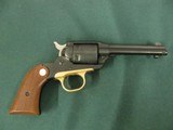 6883
MINT RUGER BEARCAT 22 caliber SINGLE ACTION 4" REVOLVER Serial number 90-18276. Brass trigger guard.
new condition with 100% original blue - 2 of 9