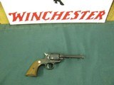 6884
MINT RUGER BEARCAT 22 caliber SINGLE ACTION 4" REVOLVER Serial number 91-48640.EARLY ONE WITH STEEL FRAME- new condition with 100% original - 2 of 8