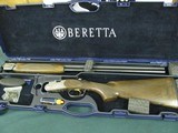 6892 Beretta 687 Silver Pigeon III 28 gauge 28 inch barrels NEW IN CASE UNFIRED,cy ic mod im full, wrench booklets, 2 butt plates,game scene ENGRAVED - 2 of 9