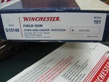 6904 Winchester 101 field 410 gauge 28 inch barrels mod/full 2 1/2 & 3 inch chambers, ejectors, vent rib, pistol grip with cap, Winchester butt plate, - 2 of 11