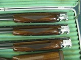 6944 Winchester 101 Field skeet set 20 gauge, 28 gauge, 410 gauge, 28 inch barrels,sk/sk,brass front and mid bead,Old English pad lop 14, cased, 98% c - 3 of 13