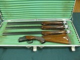 6944 Winchester 101 Field skeet set 20 gauge, 28 gauge, 410 gauge, 28 inch barrels,sk/sk,brass front and mid bead,Old English pad lop 14, cased, 98% c - 2 of 13