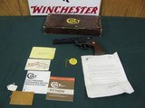 6956 Colt Python 357 cal 6 inch barrel,NEW IN CORRECT BOX SERIALIZED TO GUN,all papers, adjustable rear site, wood grips,from private collector-never - 1 of 9