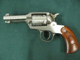 6952 Ruger New Bearcat 22 caliber 3 inch barrel stainless steel 6 shot highly engraved cylinder,wood grips fixed sights, single action. from private c - 3 of 9