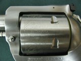 6951 Ruger Bisley 45 & 45 ACP ( 2 cyclinders)5 1/2 inch barrels,STAG GRIPS NEW IN CASE ALL PAPERS,from private collection,stainless steel, not - 4 of 9
